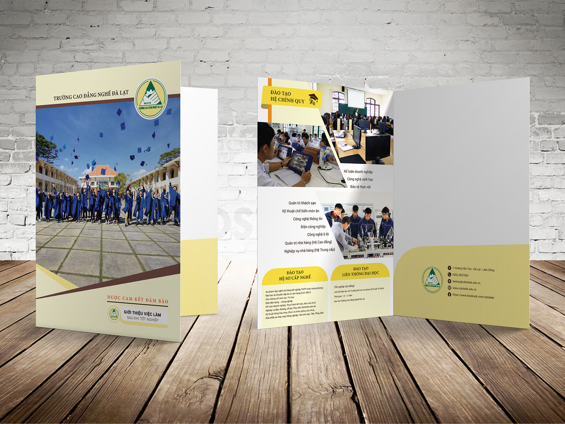 CAO ĐẲNG NGHỀ ĐÀ LẠT - Thiết kế tờ rơi cao đẳng nghề Đà Lạt