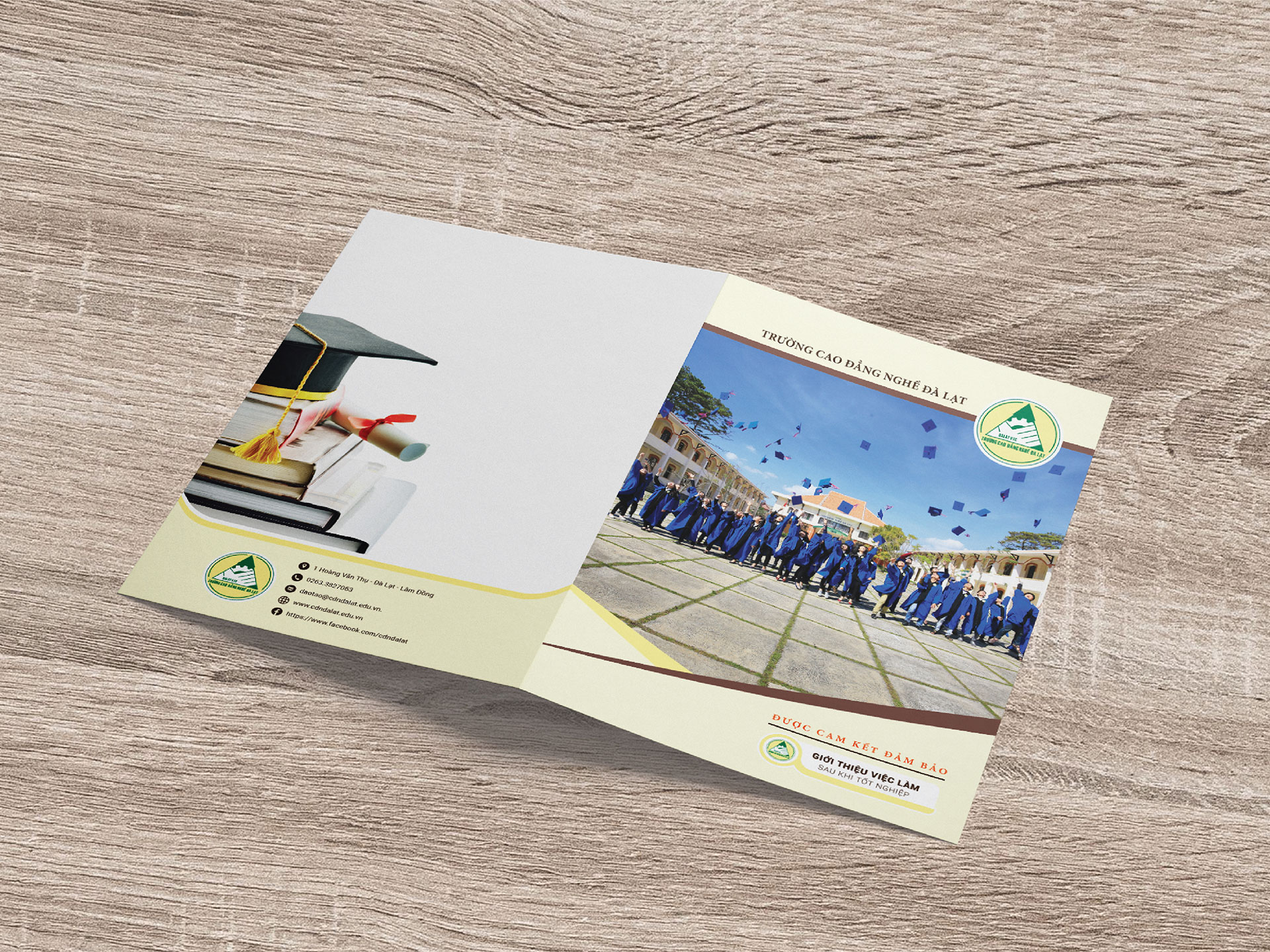 CAO ĐẲNG NGHỀ ĐÀ LẠT - Thiết kế tờ rơi cao đẳng nghề Đà Lạt