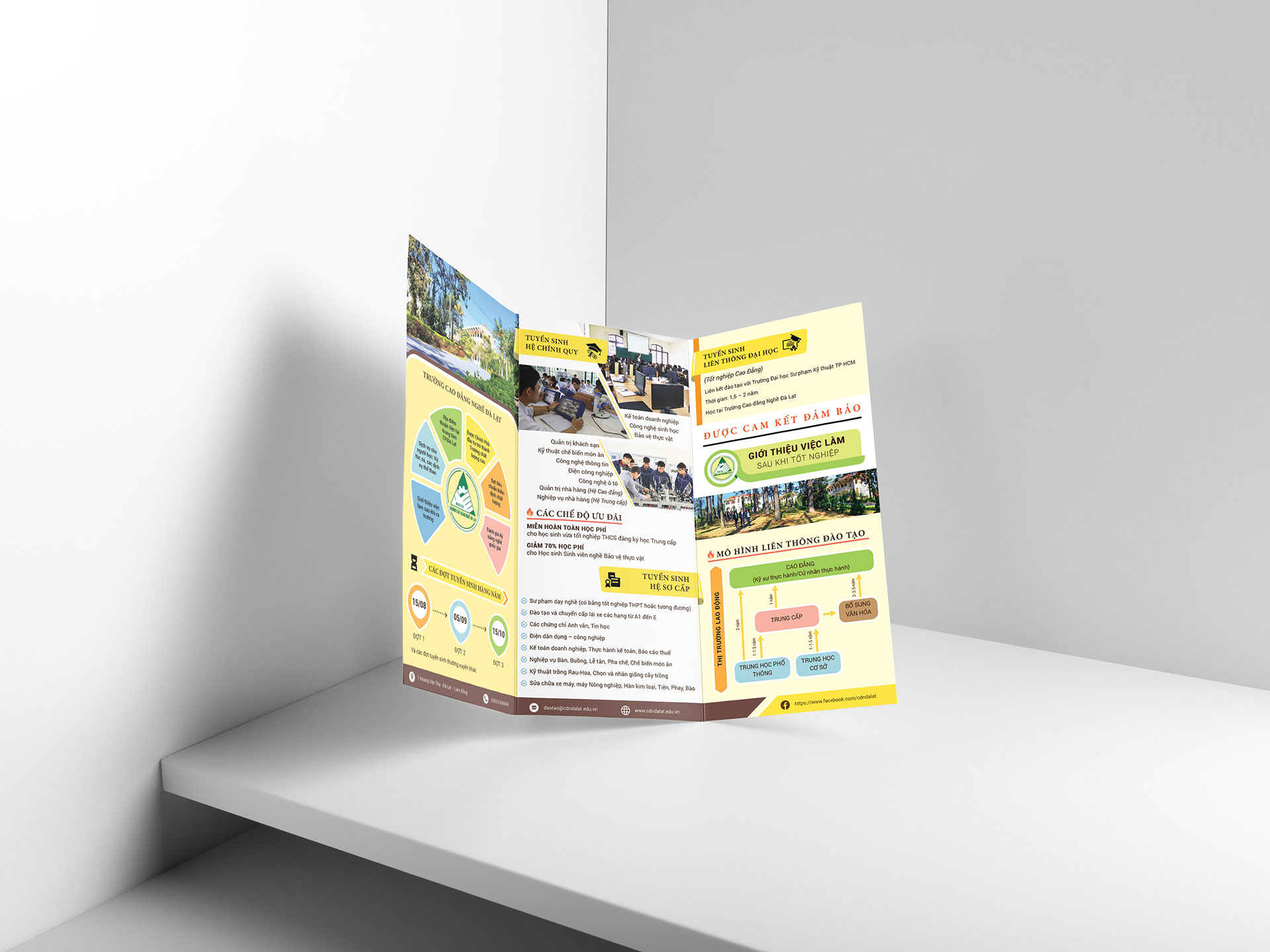 CAO ĐẲNG NGHỀ ĐÀ LẠT - Thiết kế tờ rơi cao đẳng nghề Đà Lạt