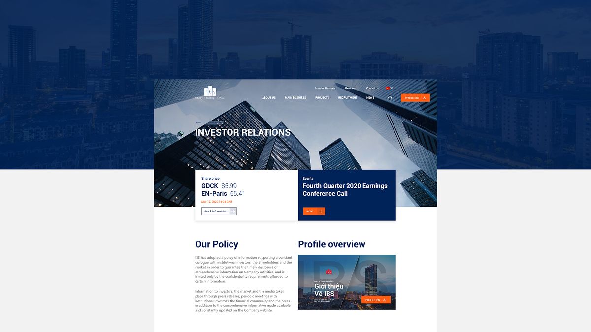 IBS - Design Website IBS