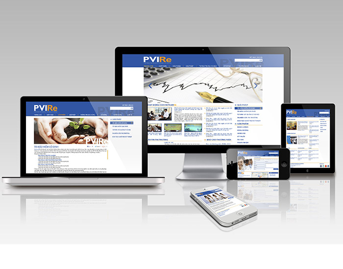 Thiết kế website PVI Re - Thiết kế website tổng công ty Cổ phần Tái bảo hiểm PVI (PVI Re)
