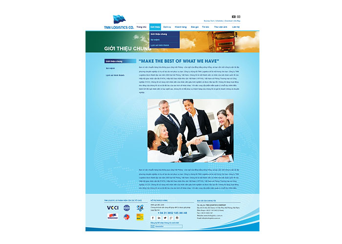 TNT Logistics - Thiết kế website TNT Logistics