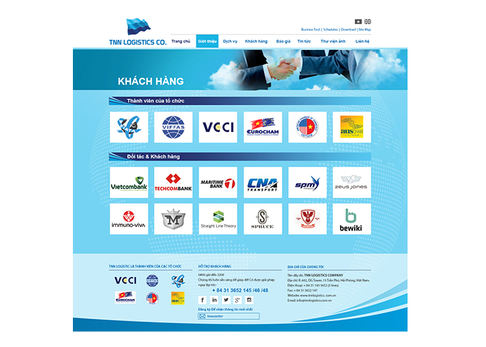 TNT Logistics - Thiết kế website TNT Logistics