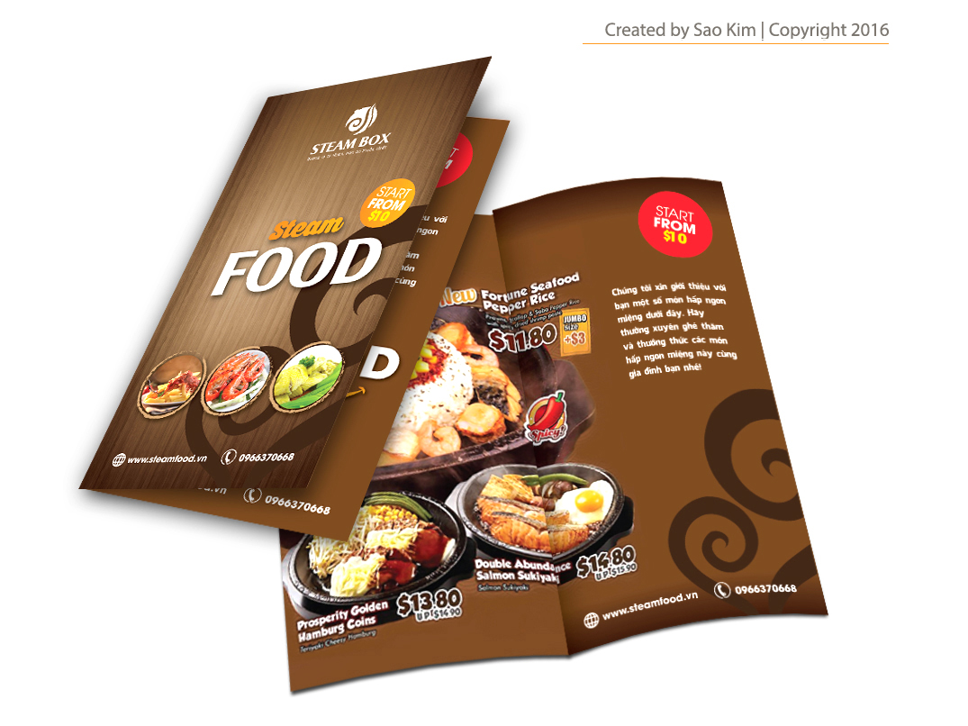 STEAM BOX - Thiết kế logo và nhận diện thương hiệu nhà hàng đồ hấp Steam Box