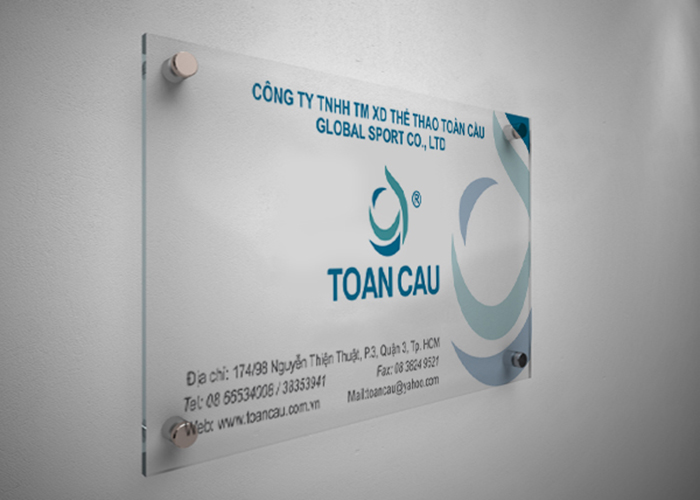 Toàn Cầu - Thiết kế logo công ty xây dựng thể thao Toàn Cầu