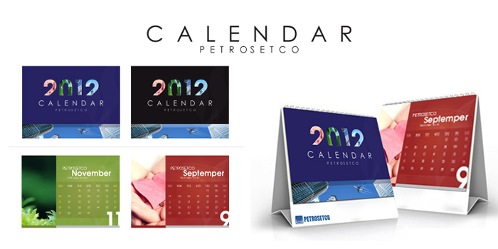 PETROSETCO - Thiết kế lịch tết petrosetco 2012