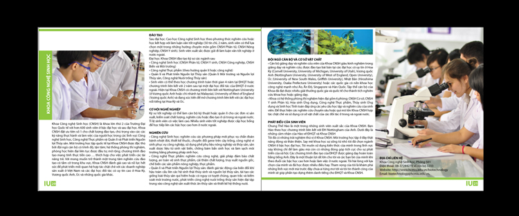 TRƯỜNG ĐẠI HỌC QUỐC TẾ - ĐH QUỐC GIA TP HCM - Thiết kế brochure giới thiệu chương trình học