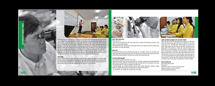 TRƯỜNG ĐẠI HỌC QUỐC TẾ - ĐH QUỐC GIA TP HCM - Thiết kế brochure giới thiệu chương trình học