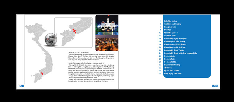 TRƯỜNG ĐẠI HỌC QUỐC TẾ - ĐH QUỐC GIA TP HCM - Thiết kế brochure giới thiệu chương trình học