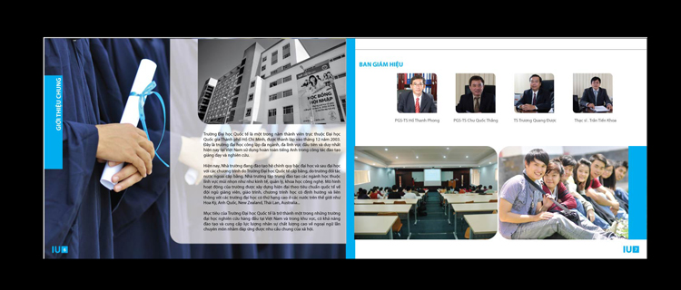 TRƯỜNG ĐẠI HỌC QUỐC TẾ - ĐH QUỐC GIA TP HCM - Thiết kế brochure giới thiệu chương trình học
