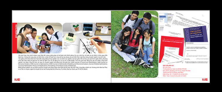 TRƯỜNG ĐẠI HỌC QUỐC TẾ - ĐH QUỐC GIA TP HCM - Thiết kế brochure giới thiệu chương trình học