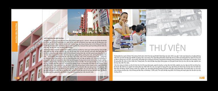 TRƯỜNG ĐẠI HỌC QUỐC TẾ - ĐH QUỐC GIA TP HCM - Thiết kế brochure giới thiệu chương trình học