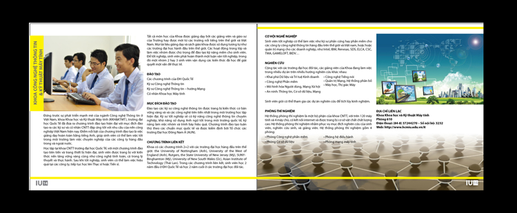 TRƯỜNG ĐẠI HỌC QUỐC TẾ - ĐH QUỐC GIA TP HCM - Thiết kế brochure giới thiệu chương trình học