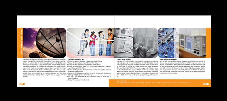 TRƯỜNG ĐẠI HỌC QUỐC TẾ - ĐH QUỐC GIA TP HCM - Thiết kế brochure giới thiệu chương trình học