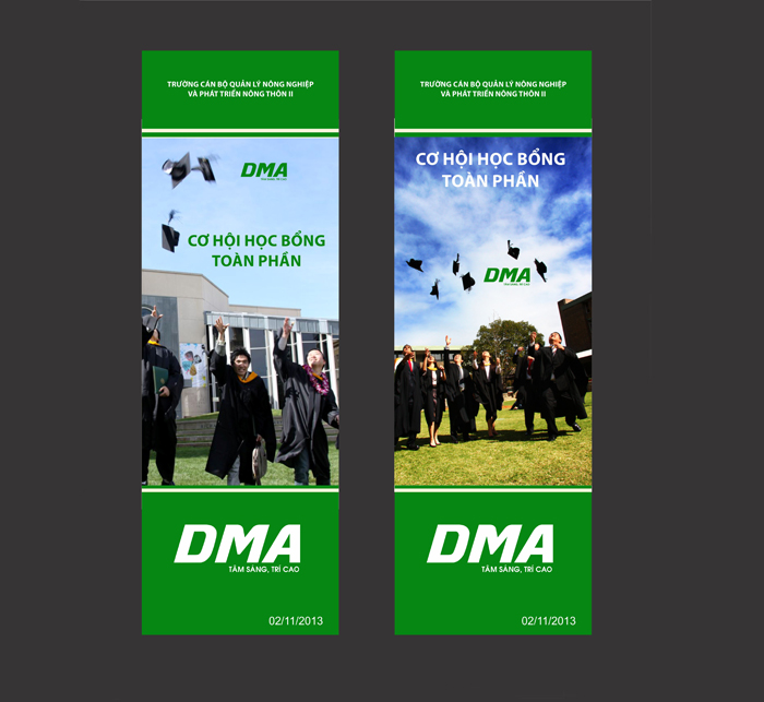 DMA - Thiết kế nhận diện thương hiệu cho Học viện Quản lý phát triển Tp.HCM