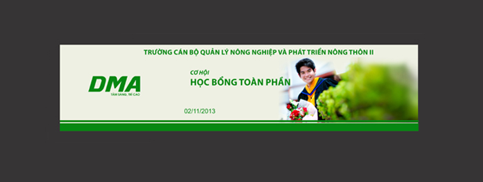 DMA - Thiết kế nhận diện thương hiệu cho Học viện Quản lý phát triển Tp.HCM