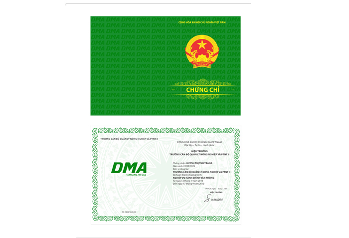 DMA - Thiết kế nhận diện thương hiệu cho Học viện Quản lý phát triển Tp.HCM