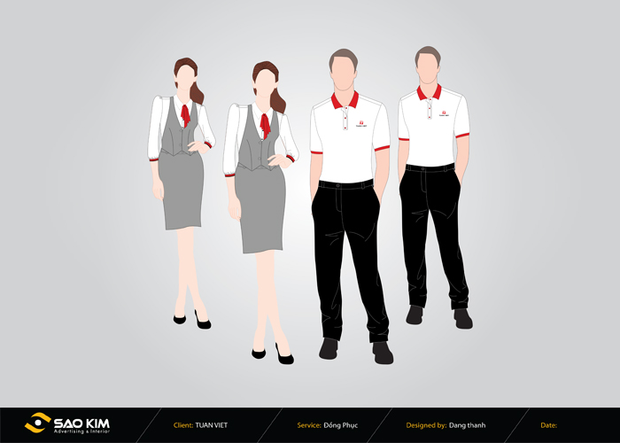 Tuấn Việt - Thiết kế hệ thống nhận diện thương hiệu của Trung tâm thương mại Tuấn Việt