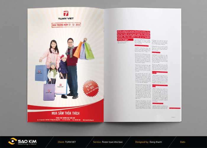 Tuấn Việt - Thiết kế hệ thống nhận diện thương hiệu của Trung tâm thương mại Tuấn Việt