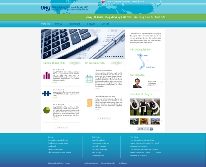 UHY VIETNAM - Thiết kế website công ty kiểm toán UHY
