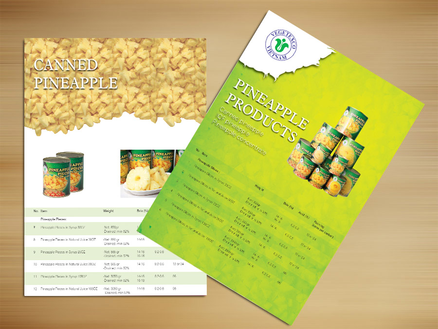 VEGETEXCO - Thiết kế catalog giới thiệu sản phẩm công ty VEGTEXCO