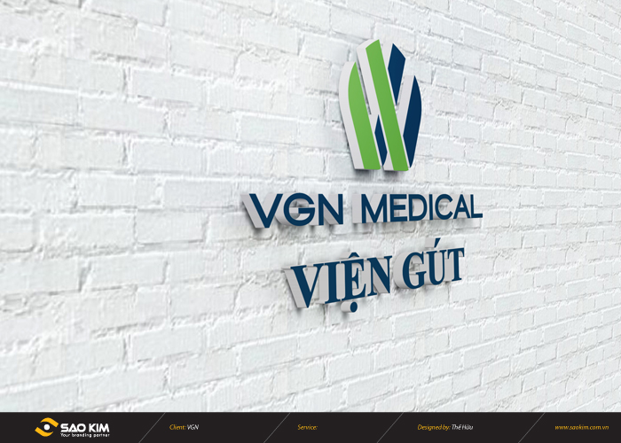 VGN MEDICAL - Thiết kế logo viện nghiên cứu bệnh gút VGN Medical