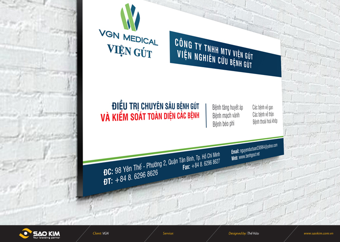 VGN MEDICAL - Thiết kế logo viện nghiên cứu bệnh gút VGN Medical