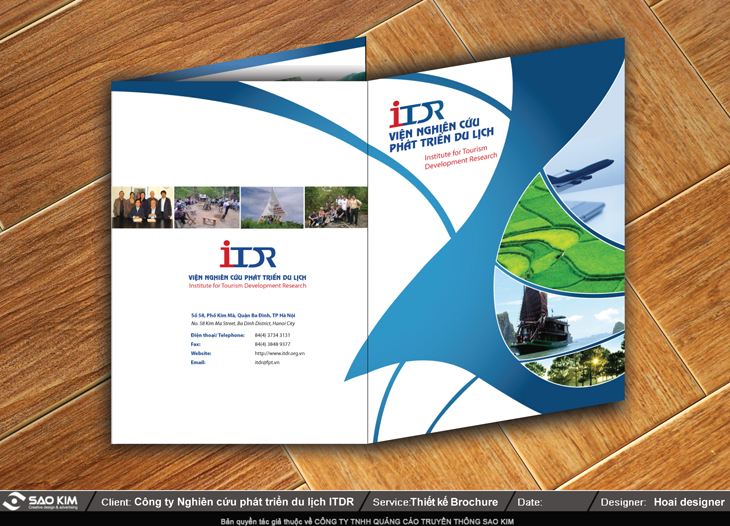 ITDR - Thiết kế brochure giới thiệu viện nghiên cứu du lịch