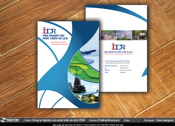 VIỆN NGHIÊN CỨU DU LỊCH - Thiết kế brochure cho Viện nghiên cứu Du lịch