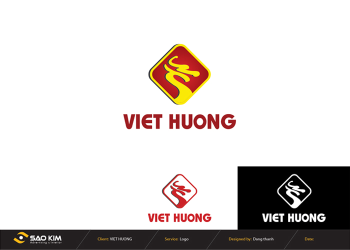 Việt Hương - Thiết kế logo Bánh đậu xanh Việt Hương