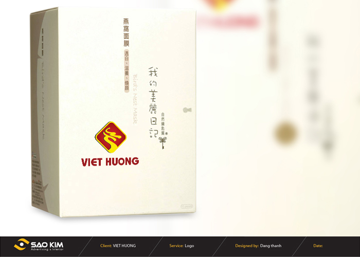 Việt Hương - Thiết kế logo Bánh đậu xanh Việt Hương