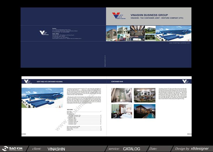 VINASHIN - TGC CONTAINER - Thiết kế catalog cho công ty Vinashin - TGC Container