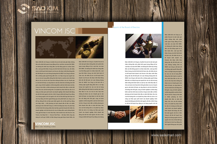 VINCOM JSC - Thiết kế báo cáo thường niên cho Vincom