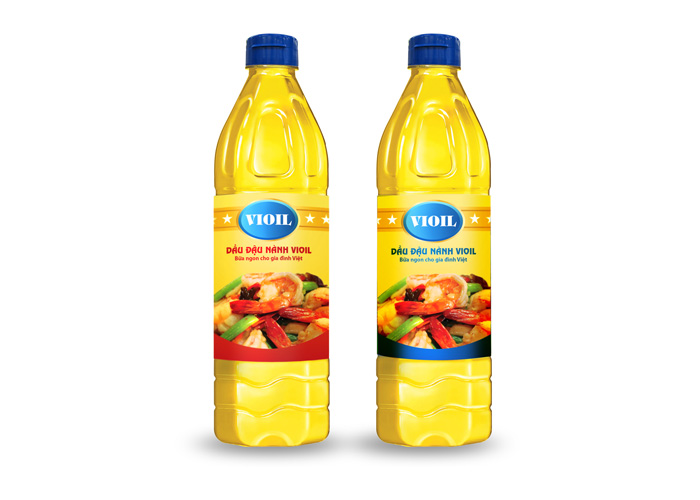 VIOIL - Thiết kế bao bì nhãn mác sản phẩm dầu ăn