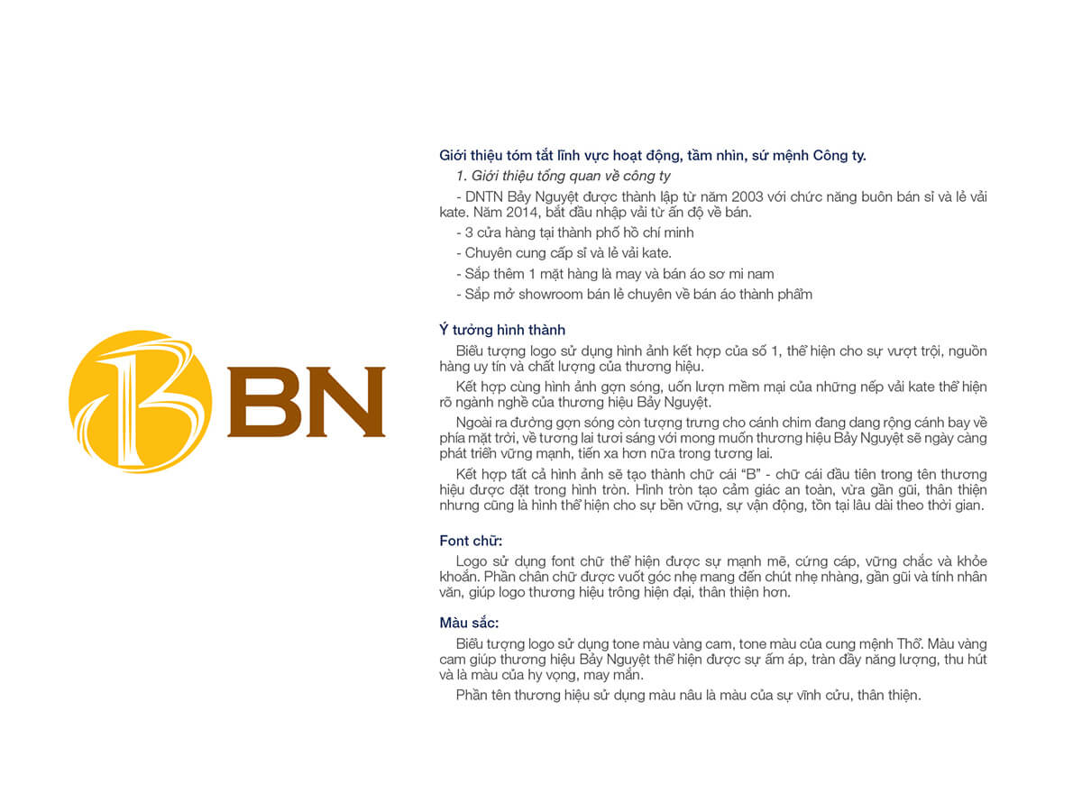 BẢY NGUYỆT - Thiết kế logo thương hiệu thời trang BẢY NGUYỆT