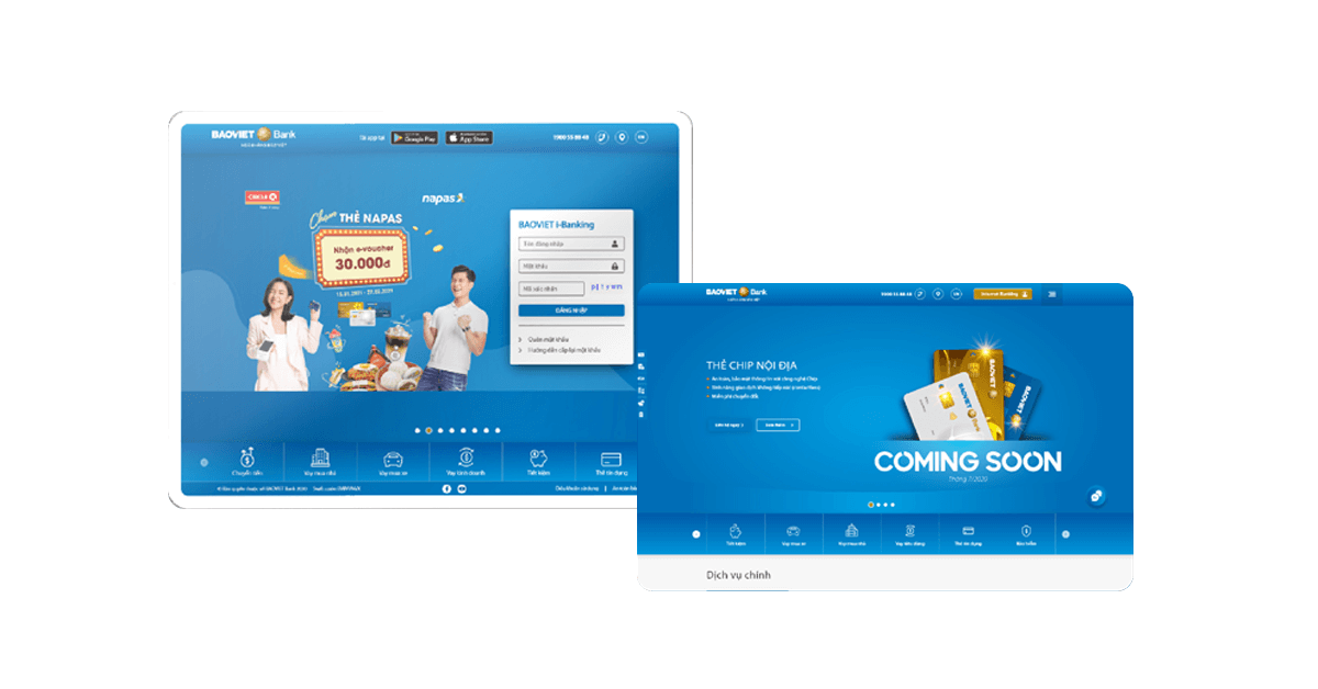 Dự án thiết kế website Bảo Việt Bank