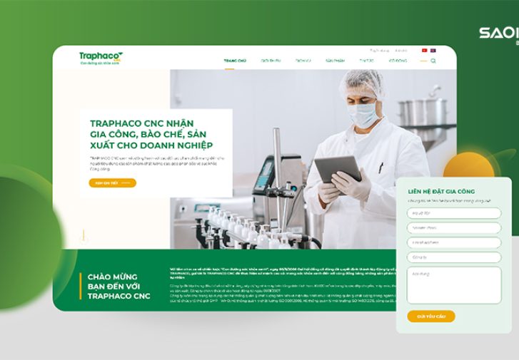 Dự án thiết kế Website Traphaco