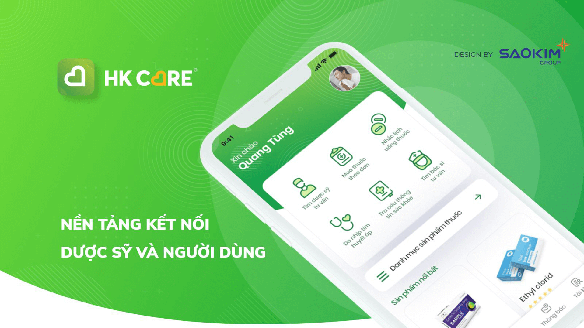 Dự án thiết kế ứng dụng HK Care - Sao Kim Branding