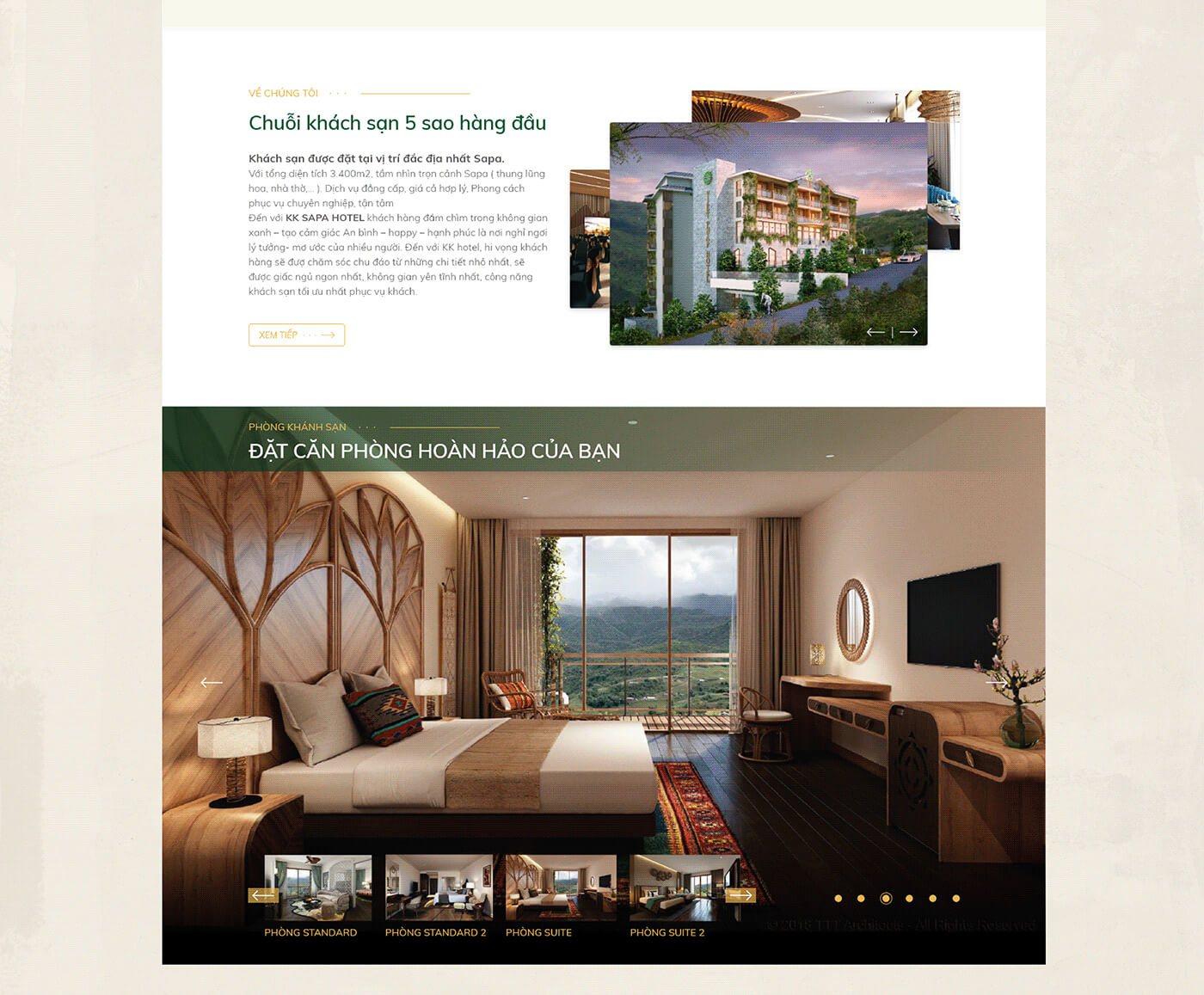 Dự án thiết kế Website KK Sapa Hotel - 02