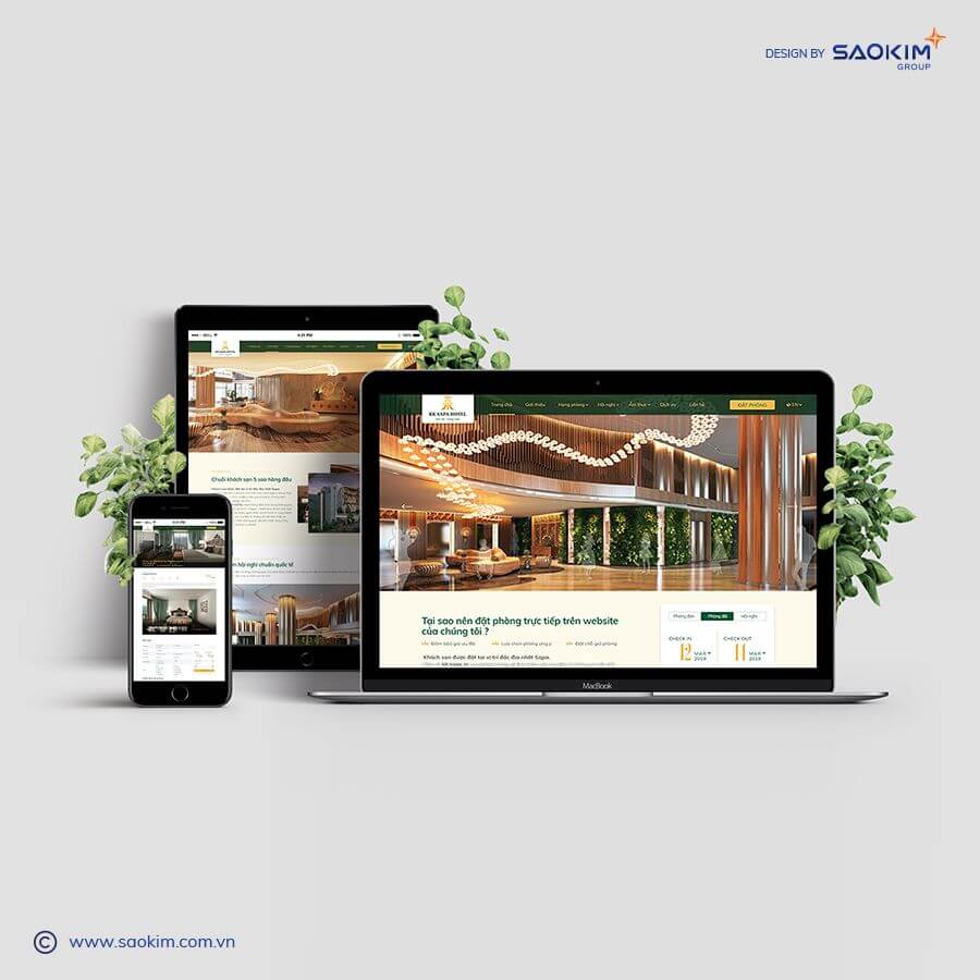 Dự án thiết kế Website KK Sapa Hotel - 1