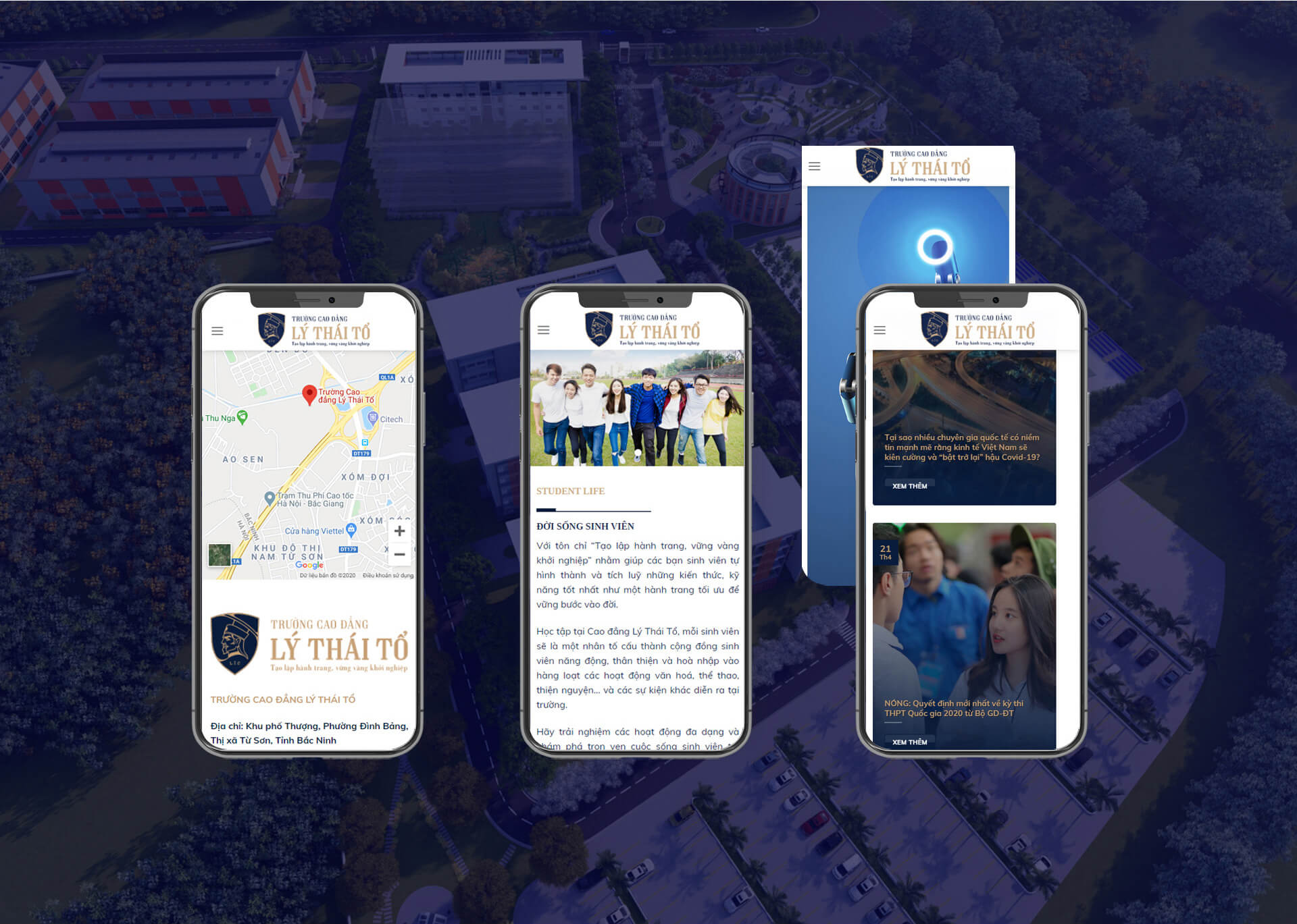 Dự án thiết kế Website, thương hiệu Cao Đẳng Lý Thái Tổ - 21