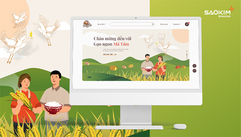 Dự án thiết kế website Gạo Ngon Má Tám - 2