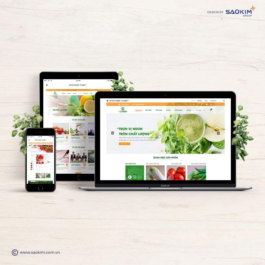 Dự án thiết kế website TNFOODS - 9