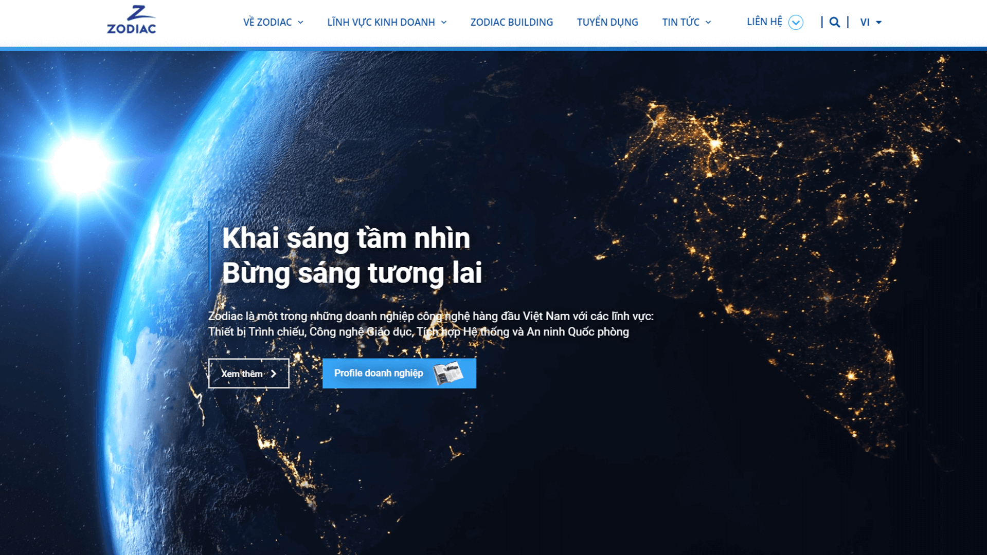 Dự án thiết kế website Zodiac - Sao Kim Branding