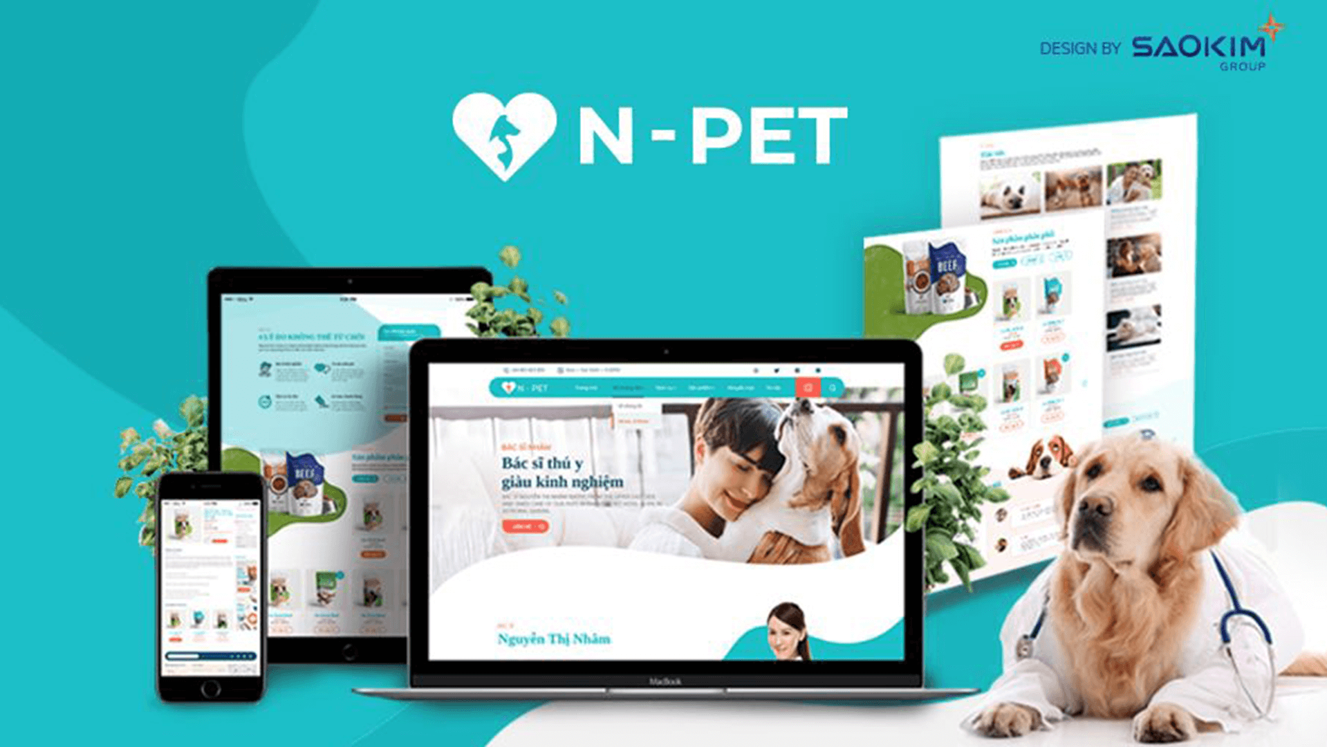 Dự án thiết kế website N-PET - Sao Kim Branding