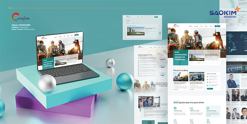 Dự án thiết kế Website Coteccons - 1