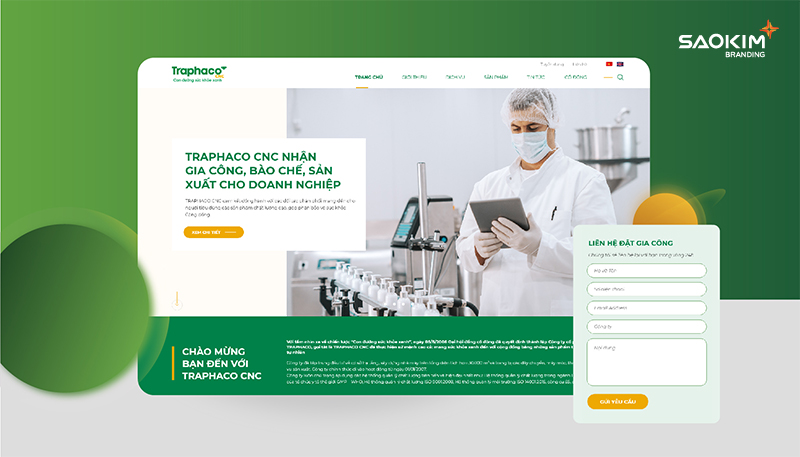 Dự án thiết kế website Traphaco - 1