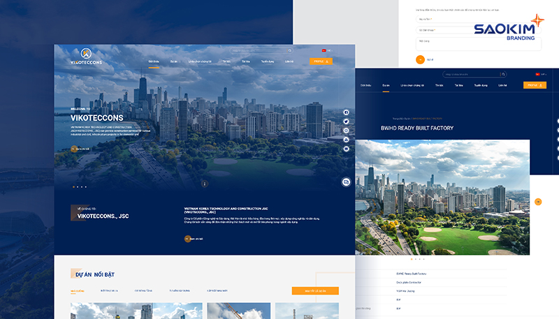 Dự án thiết kế website Vikoteccons - 3