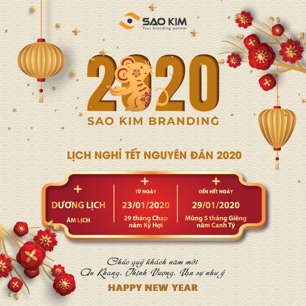 Sao Kim thông báo lịch nghỉ Tết Canh Tý năm 2020
