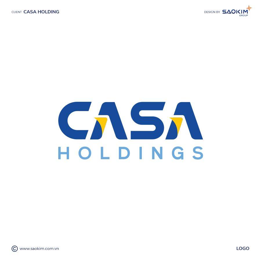 [Saokim.com.vn] Thiết kế logo đẹp Casa Holdings bởi Sao Kim Branding